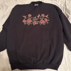 Tultex Black Crewneck Sweatshirt